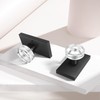 Newlaking Dummy Door Knob Set - Crystal Glass Non-Locking Door