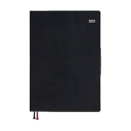 Daigo E8458 2025 Appointment Weekly A5 Notebook, One Week, Black, Begins December 2024