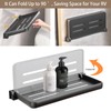 SWEAMTING RV Aluminum Foldabling Shelf-Hidden,Small Folding Wall Shelves for Bathroom,VR,Campers,Kitchen.90°Folding