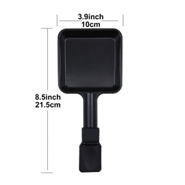 Kosmosta Non-Stick Coated Mini Grill Cheese Pan Melting Accessories for Raclette Dishes, Set of 4, 8.53.8 in