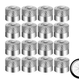 Pack of 16 Valve Caps Car Valve Metal Caps with Rubber Ring Seal Tyre Valve Caps Car Valve Caps for Car Motorcycle Bicycle