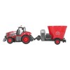 RC Farm Tractor with Trailer Remote Control Tractor Toy RC