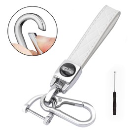 XIYANG TRADE for GMC Key Fob Cover with Keychain, Key Case Shell TPU Full Protection Compatible with GMC Chevy Silverado Suburban Tahoe Acadia Terrain Yukon Sierra 1500 2500 3500 HD (White, 6 Button)