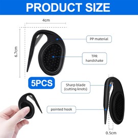 5 Stück Pet Knotting Comb,Entfilzungsmesser Katze mit Stahlklinge,3 in 1 Multifunktions Haarentfernungskamm,Entfilzungswerkzeug für Hunde,Hundekamm Fellbürste Hund Sanft Entfernt von verfilztem Haar