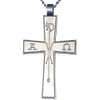 Chi-Rho Pectoral Cross Silver