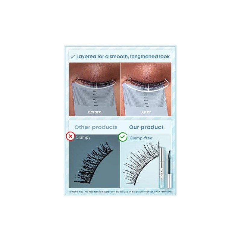SHEGLAM Lift & Elevate Lengthening Mascara Lengthening Waterproof Mascara,Vegan &