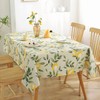 Ziyonix Tablecloth Rectangle Lemon Tablecloth Wipe Clean PVC Waterproof Oilcloth