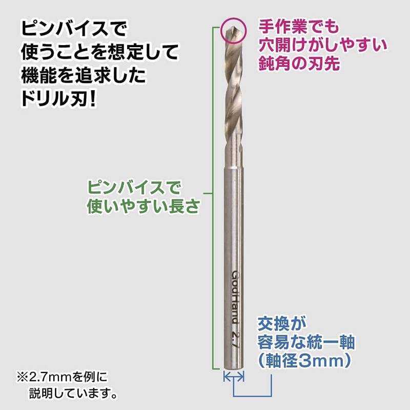 GodHand Drill Bit (D) GH-DB-8D Designed for Models, Drill Blade,