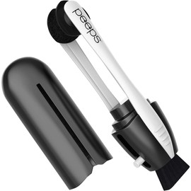 CarbonKlean Peeps Glasses Cleaner - for Eyeglasses, Reading Glasses, and More - Lens Cleaner with Carbon Microfiber Tech - Injected Black - 1 Count