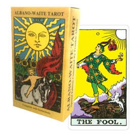 Tarot Cards, 78 Sheets, Weight Edition, Tarot Divination Telling, Albano-Waite Tarot, Japanese Instruction Manual Included (English Language Not Guaranteed)