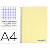Liderpapel A4 Spiral Bound Notebook Plastic 80H 90g 4mm Margin Yellow