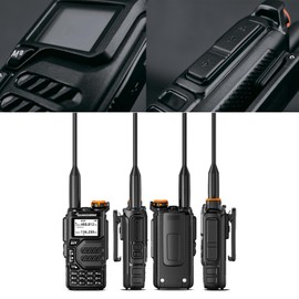 QUANSHENG UV-K5 VHF UHF Dual Band Long Range Walkie Talkie Portable Two Way Radio Handheld Ham Radio with VOX, 200 Channel, Tpey-C Charging, NOAA, for Adult, Security, Hiking with Programming Cable