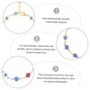 COLLBATH Minimalist Evil Eye Anklet Bracelet Women's Jewelry Beaded Anklet