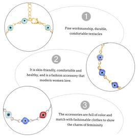 COLLBATH Minimalist Evil Eye Anklet Bracelet Women's Jewelry Beaded Anklet for Occasions