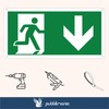 pubblimania Low Emergency Exit | Aluminium Composite 3mm Thick (Cm