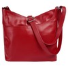 Samantha Look Women's Genuine Leather Shoulder Bag, Classic Shoulder Bag,