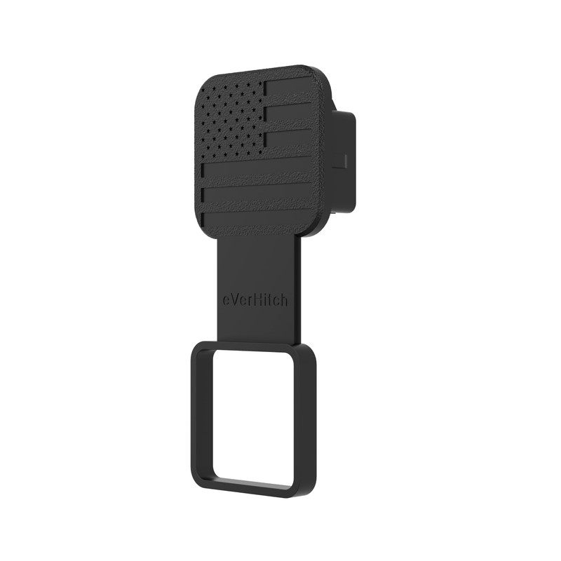 USA Black Flag Hitch Cover Plug (Fit 2" receivers)