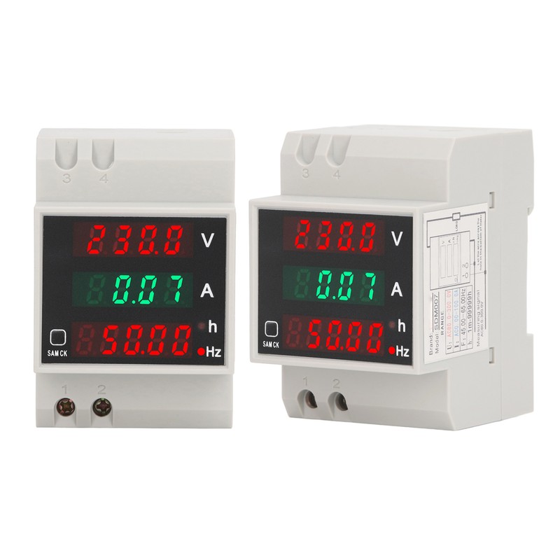Digital Single Phase Energy Meter Tester Electricity Usage Monitor Ampermeter