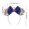 JIAHANG Cruise Mouse Ear Headband with Sequin Bow, Magic Nautical
