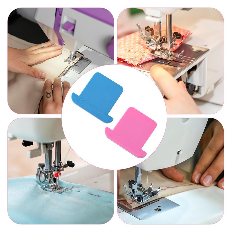 2pcs Magnetic Seam Guide with Scale, Magnetic Sewing Guide Magnetic