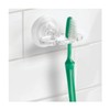 iDesign BPA-Free Plastic Bathroom Suction Toothbrush Holder - 2.75" x