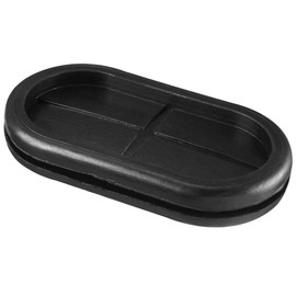 TA-VIGOR 6Pcs Oval Rubber Grommet, 60 x 30mm Double Sided Rubber Hole Plug Closed Grommets Electrical Wire Gasket for Wire Cable Protection