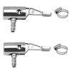 2-Pack 1/4" Lock On All Metal Air Chuck, Portable Mini