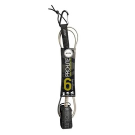 Pro-Lite Competition Style Surf Leash (Smoke w/Black Core, 6'0)