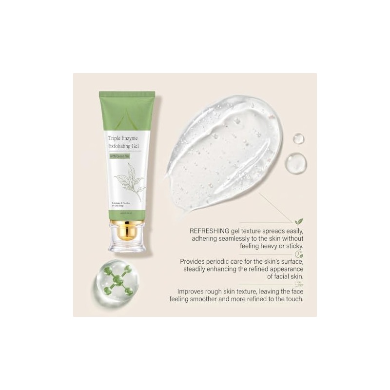 Gel Exfoliante de Té Verde para Rostro1PC