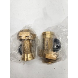 Braxton Harris PAIR 3/4" Braxton Harris Water Meter Couplings 3/4" Swivel nut x 3/4 male NPT