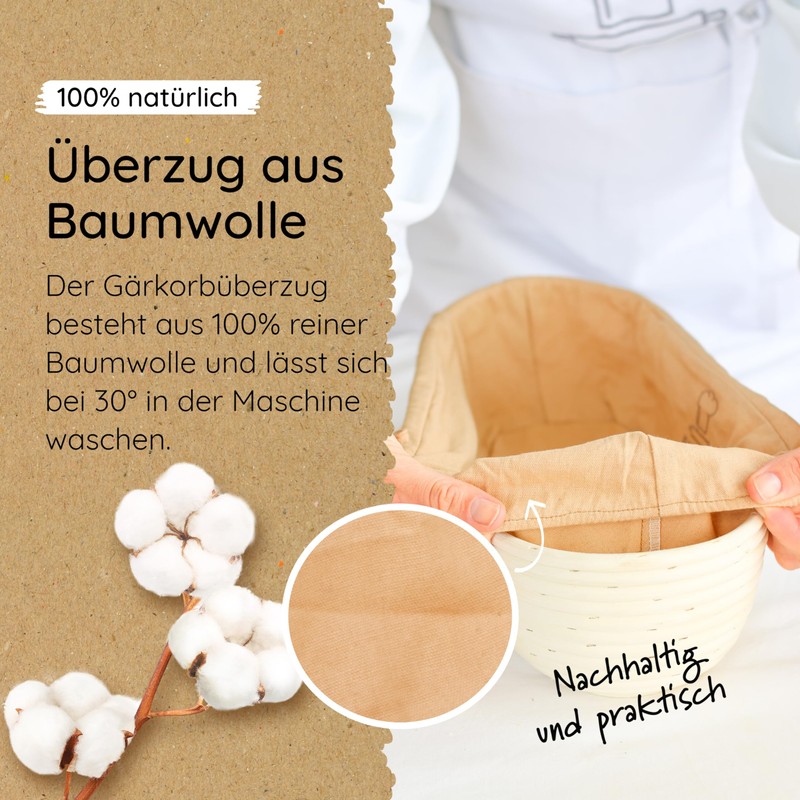 Backefix 500 g to 1 kg Oval Proofing Basket Small