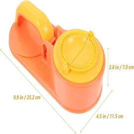 3 in 1 Dumpling Maker Machine, Dough Presser Dumpling Press Wrapper, Home DIY Dumpling Bao Bun Empanada Mold Making Tool (Blue)