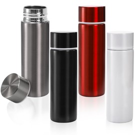 Acshio 4 Pack Mini Stainless Steel Water Bottle, 5 Oz Insulated Small Water Bottle, Portable Leak-proof Purse Pocket Water Bottle Slim Water Flask, Keeps Drink Cold and Hot