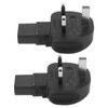 2Pcs to IEC320 C13 Power Adapter Power Cord Adapter Connector