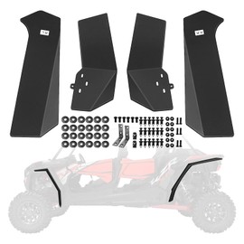 A-Premium - [4PCS] Simplified UTV Mud Flaps Fender Flares - Compatible with Polaris RZR XP 1000, RZR XP 4 1000, RZR XP Turbo, RZR XP 4 Turbo - 2014-2018, Front & Rear