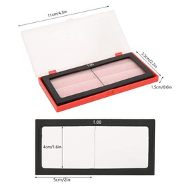 Fafeicy Welding Glass Magnifying Lens, Eye Protection Welder Accessories, 1.0 Dioptre, 5 x 4 cm Lens Size and 3 mm Thickness (1.0)