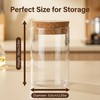 2 Pack 8.45 oz Airtight Glass Jars with Cork Lids,