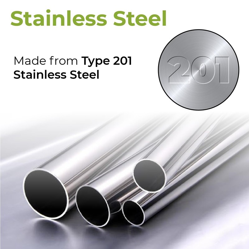 Teravan 201 Stainless Steel Spring-Loaded Replacement Toilet Paper Roller with