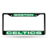 Rico Boston Celtics Black Metal License Plate Frame Holder