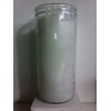 White 14 Day Unscented 1 Color Candle in Glass
