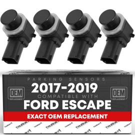 Car Parking Sensors, 4 Pieces - Compatible with 2017-2019 Ford Escape - Front or Rear Bumper Parking Aid Sensor, Backup Reverse Parking Assist Kit - OEM EM2Z15K859C, 684-106, FO1078101