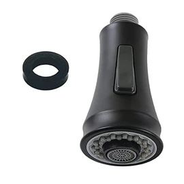 Kingston Brass KDH8810 Gourmet Scape 2-Function Pull-Down Kitchen Faucet Sprayer Head, Matte Black