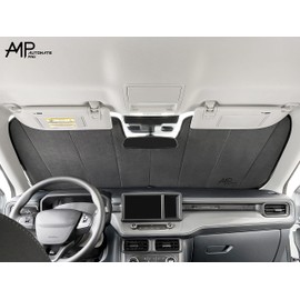 AutoMate Pro Custom Fit Windshield Foldable Sunshade for 2023 2024 2025 Honda Pilot SUV, Compact Sun Shade Block UV Rays Visor Protector Folding Dual-Purpose