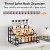 Bunoxea Spice Rack Kitchen Cabinet Organizer,4 Tier Countertop Spice Rack,Tier