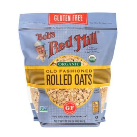 Bob´s Red Mill, Hojuelas de avena orgánica tradicional sin gluten,, 907 gramos