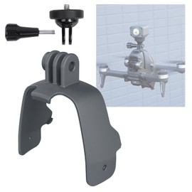 CAPART Action Camera Mount for DJI FPV Drone, with 1/4" Screw Hole, Compatible DJI Action 4 3, Insta360 X4 X3 X2, Go Pro Series Action Camera, Strobe Light