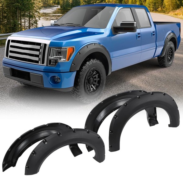 G-PLUS Fender Flares Wheel Arch Covers Compatible with Ford F150