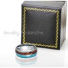 Jewelry Avalanche Dome 8mm Turquoise and Koa Wood Inlay Wedding
