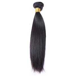 Tuheerst Straight Human Hair Bundles Natural Black Human Hair Extensions Real Hair Wefts Bundles Single Bundle Double Weft Remy Hair for Woman 22 Inches