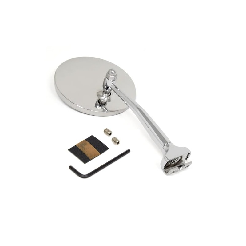 Peep Mirror 4 Inch With Extended Arm Driver Side Or
